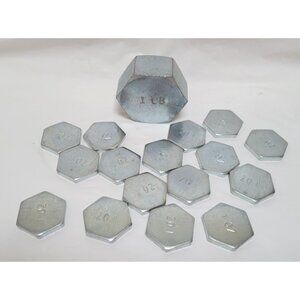 Delta Education 17 Piece Metal Weight Set Hex Customary 230-1617